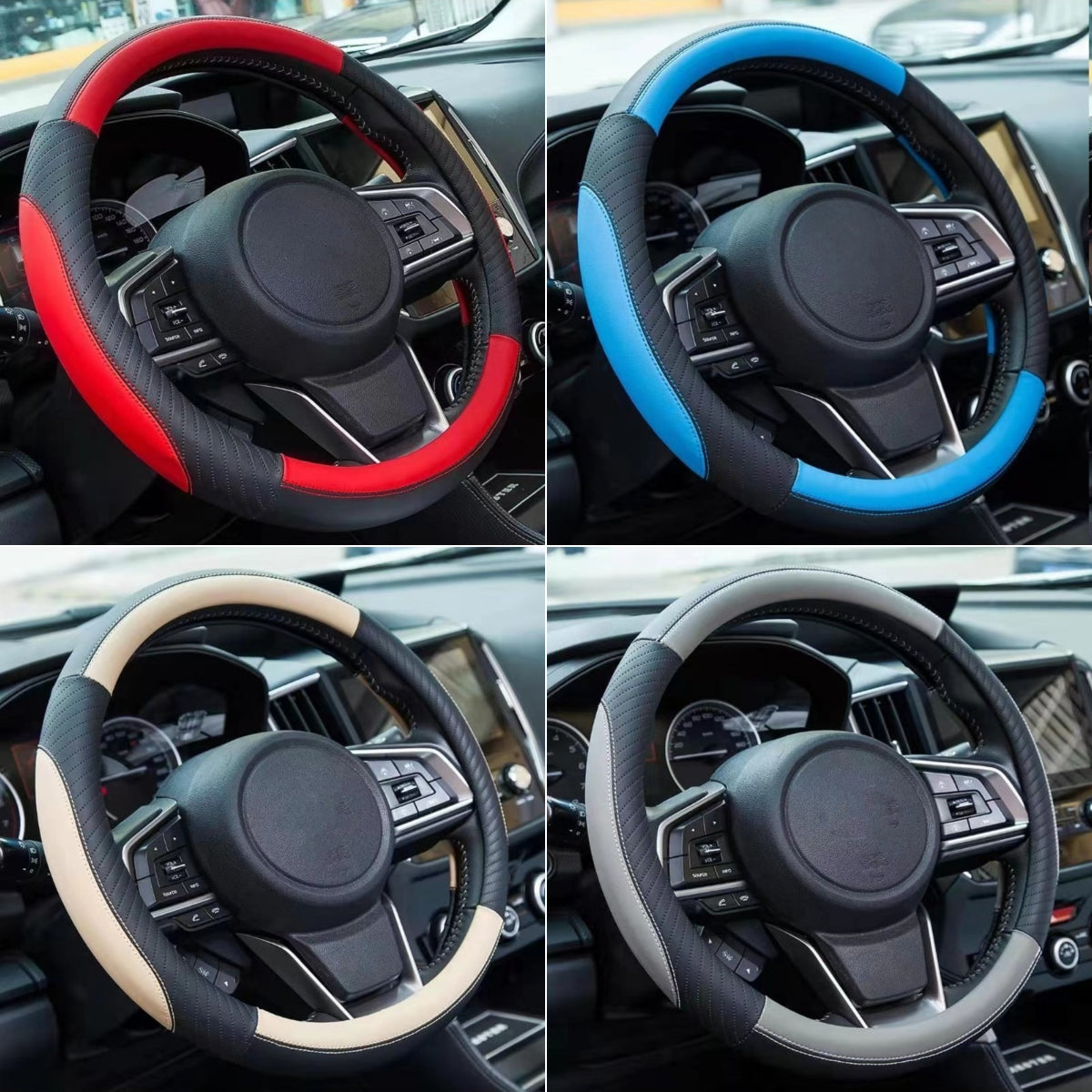 🔥Poťah na volant z pravej kože - univerzálny poťah na volant do auta, protišmykový, odolný