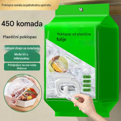 🥗✨ 450 jednokratnih poklopaca za hranu | Fleksibilni poklopci za tanjure, zdjele i posude