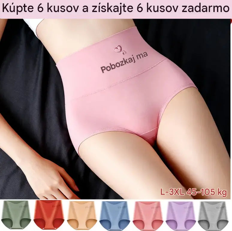 💖【🔥6 položiek za 23 eur】Nohavičky s vysokým pásom a zdvihnutím bokov, vyrobené z najkvalitnejšej bavlny ✨️ (45-105 kg)