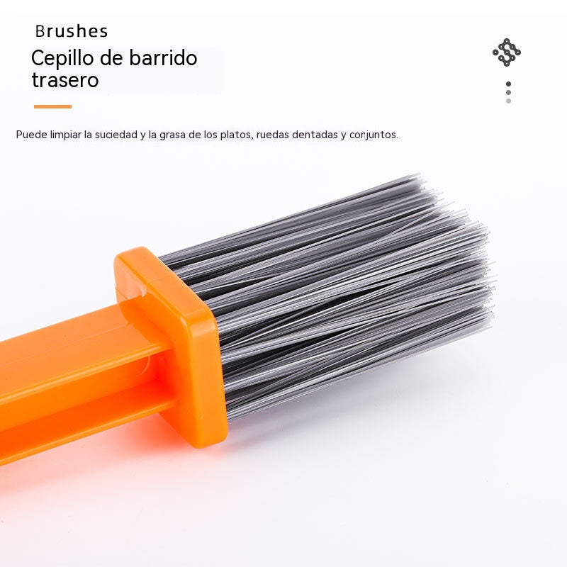 【Compra 1, llévate 1 gratis】Cepillo para cadena de bicicleta, kit de limpieza para cadena de bicicleta de carretera y de montaña, cepillo para cadena de motocicleta