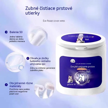【Kúp 1, získaj 1 zadarmo】Čistiace obrúsky na zuby domácich zvierat a čistiace obrúsky na zuby mačiek/psov