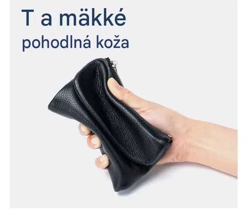 ❤️🎉Unisex peňaženka z pravej kože s RFID ochranou Pebble