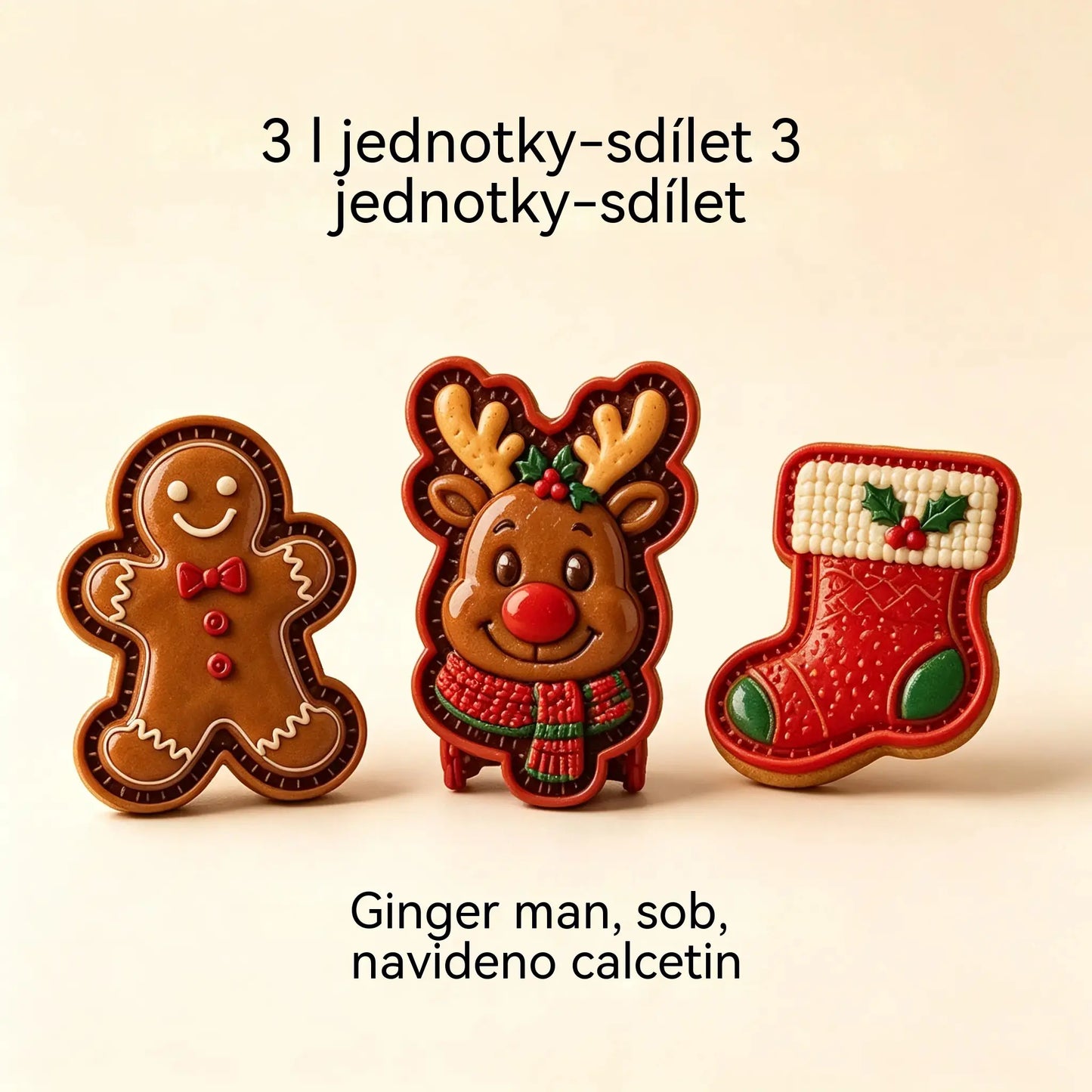 ⌛【3-dielna sada】21 €🥧🎄Sbírka mini forem na vánoční dorty s 9 vzory | 🫎Opakovaně použitelné reliéfní formy na tvarování detailních vánočních dortů ve tvaru Santa Clause, sněhuláka, soba a vánočního stromečku⛄
