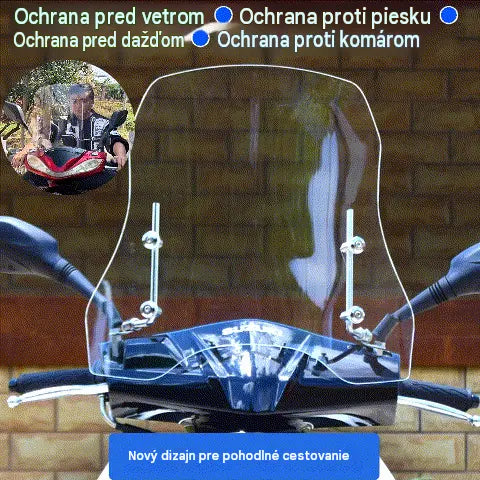 💥💥🏍️【Hrúbka 2,0 mm, výška 37 cm】nové čelné sklo pre elektromobily a motocykle, univerzálne čelné sklo