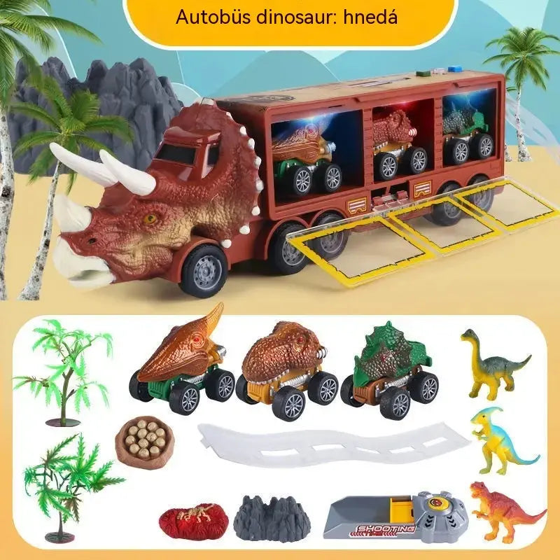 🦖🚛 Dinosaurie nákladné auto, ktoré preváža, vypúšťa a zabáva! 🎵✨