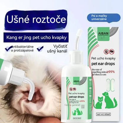 【Kúp 1, získaj 1 zadarmo】🐶🐱 Čistič uší domácich zvierat | Upokojuje svrbenie uší 👂 Vhodné pre mačky a psy