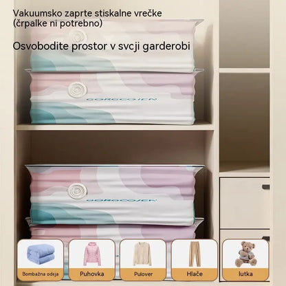 🧳 5 artículos por 23 euros 💨 Velika in stisljiva vrečka za vakuumsko shranjevanje: ne potrebuje črpalke, je neprepustna in idealna za varčevanje s prostorom v kovčkih in doma ✈️