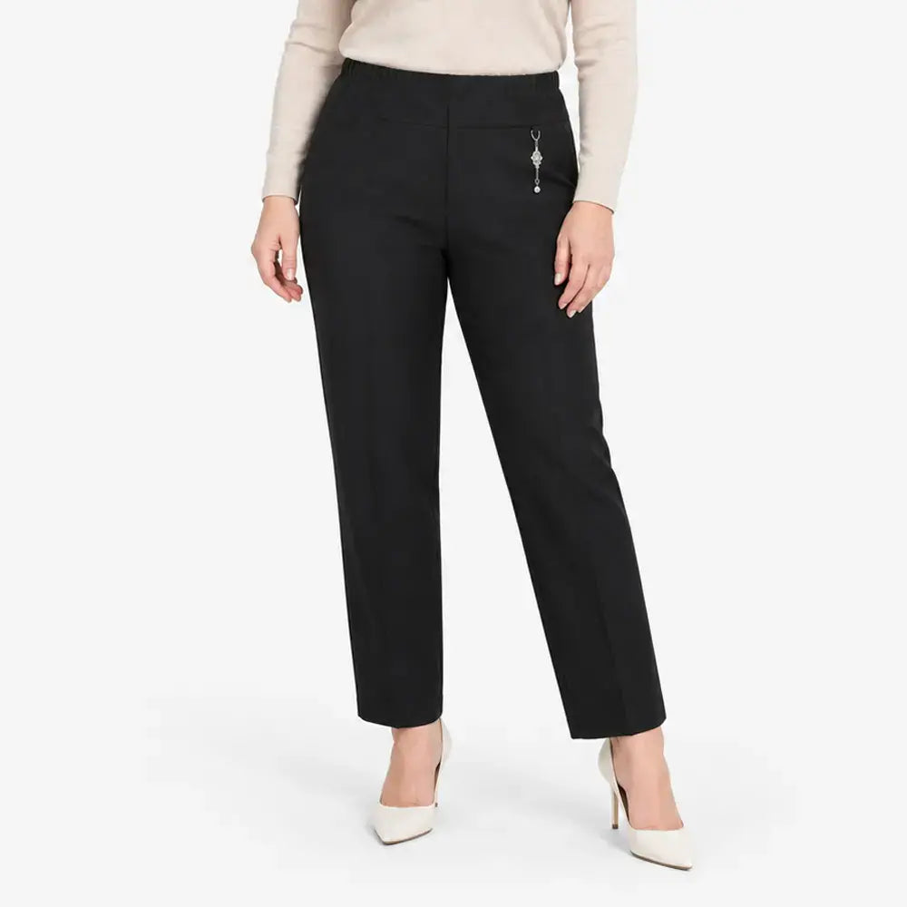 [Veľkosti XL – 8XL / 4 varianty] Ležérne nohavice s rovným strihom pre zrelé ženy (jeseň/zima)