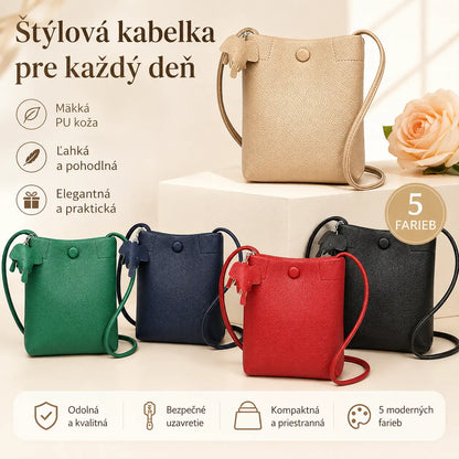 💖✨Dámska crossbody taška z jemnej kože v minimalistickom štýle s veľkým objemom