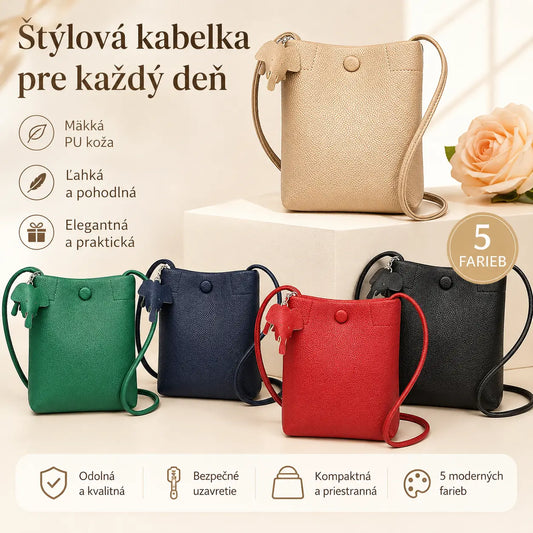 💖✨Dámska crossbody taška z jemnej kože v minimalistickom štýle s veľkým objemom