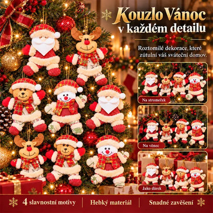 🎄látkové ozdoby na vianočný stromček