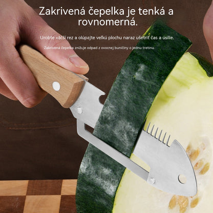 【Kúp 1 a získaj 1 zadarmo】✨Multifunkčný krájač na jarnú cibuľku, škrabka, ostrý kuchynský krájač z nehrdzavejúcej ocele, škrabka, škrabka na ovocie🔪