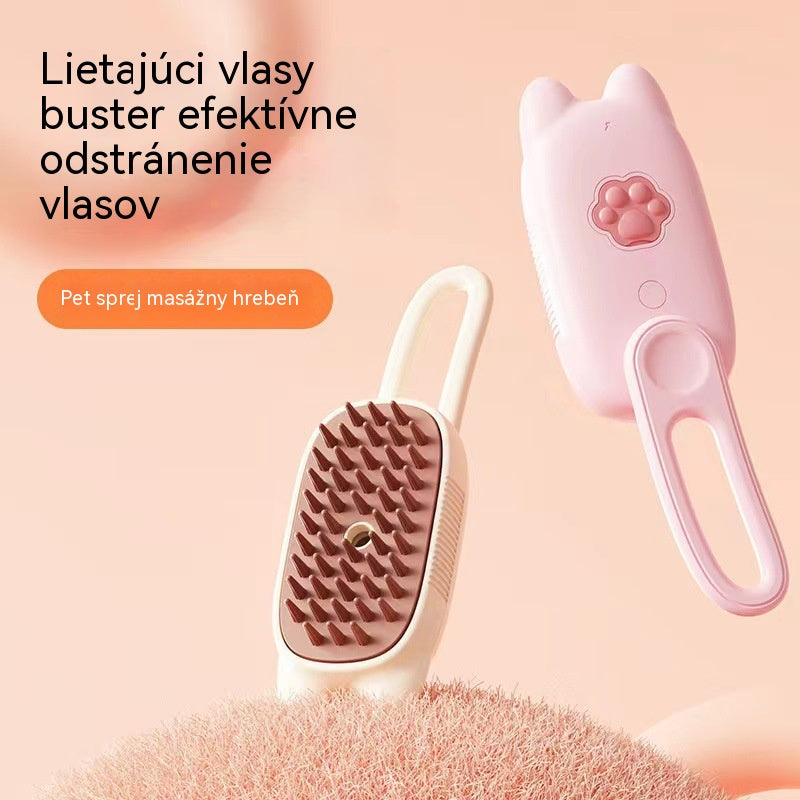 🐕【Kúpte 1, dostanete 1 zadarmo】🦮🐈Čistiaci hrebeň na odstraňovanie chlpov s rozprašovačom na jedno stlačenie