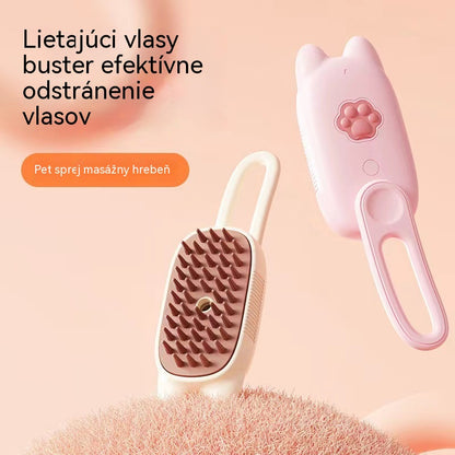 🐕【Kúpte 1, dostanete 1 zadarmo】🦮🐈Čistiaci hrebeň na odstraňovanie chlpov s rozprašovačom na jedno stlačenie