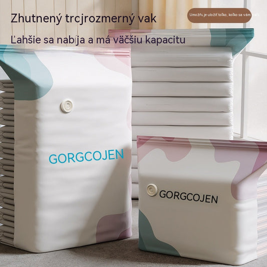 🧳 5 kusov za 25 eur 💨 Veľké, stlačiteľné vákuové úložné vrecko: nevyžaduje pumpičku, je nepriepustné a ideálne na úsporu miesta v kufri a doma ✈️