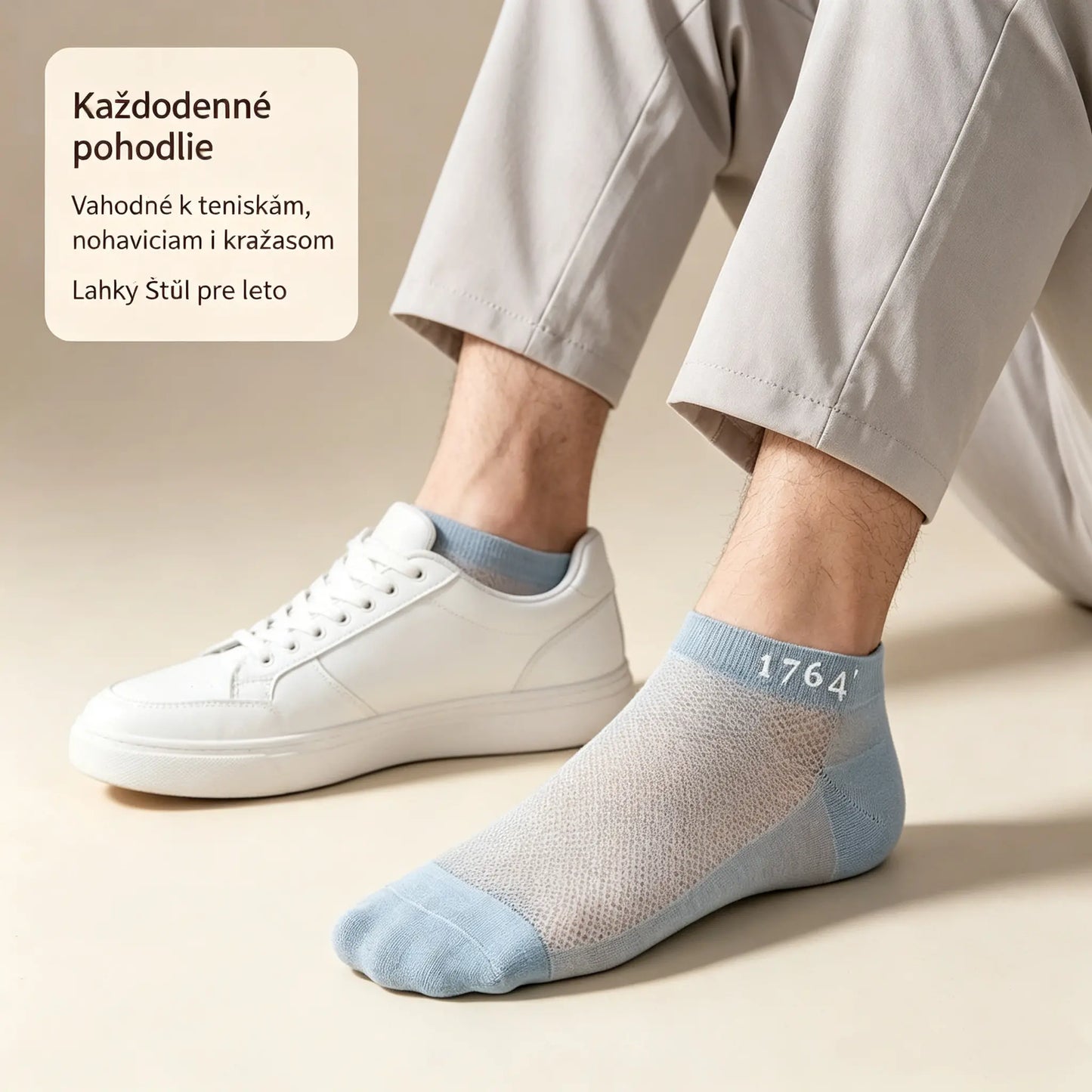 🔥Kup 5 i otrzymaj 5 gratis⚡10 párov za 20 eur🔥⚡🧦Pánske priedušné antibakteriálne a zápachu odolné ponožky