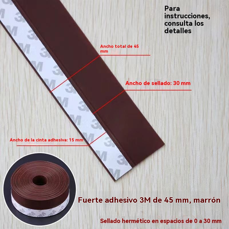 🚪 【5M】PVC tesniaca lišta na spodnú časť dverí – ochrana proti prachu a prievanu
