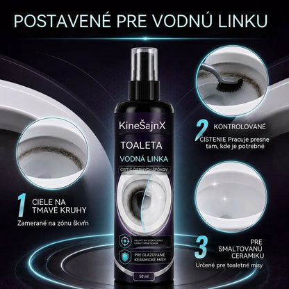 ✨【Kúp 1, získaj 1 zadarmo】🚽Čistiaci prostriedok na toalety odstraňuje čierne škvrny a vodný kameň z línie hladiny vody, ako aj odolné nečistoty.