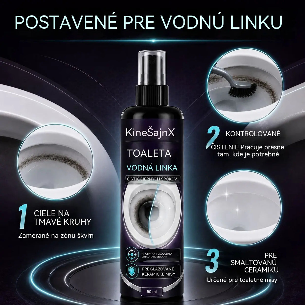 ✨【Kupite 1, drugi dobijte besplatno】🚽Sredstvo za čišćenje WC-a uklanja crne mrlje i kamenac s linije vode, kao i tvrdokornu prljavštinu.