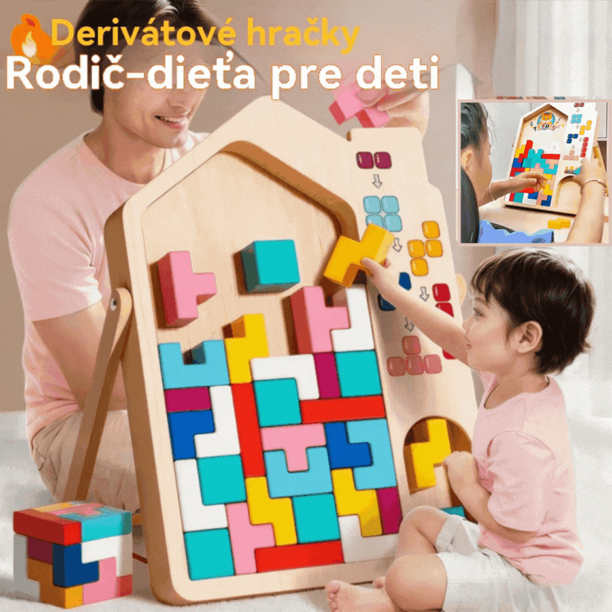 🔥🌈Tetris detská vzdelávacia skladačka a stavebná hračka