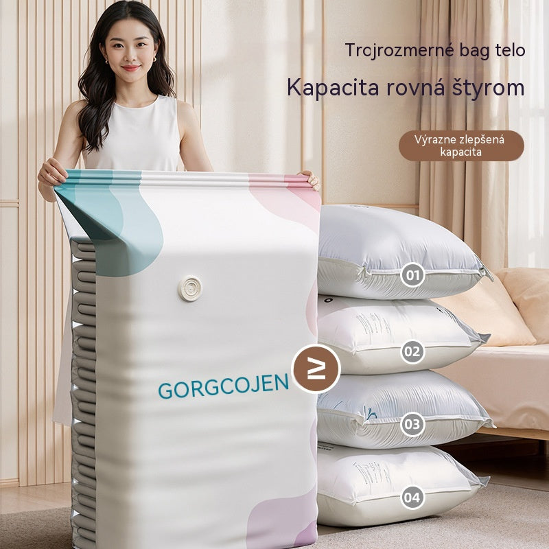 🧳 5 položiek len za 23 € 💨 Veľké stlačiteľné vákuové úložné vrecká: Nie je potrebné žiadne vzduchové čerpadlo, nepriepustné, ideálne na úsporu miesta v kufri a doma ✈️