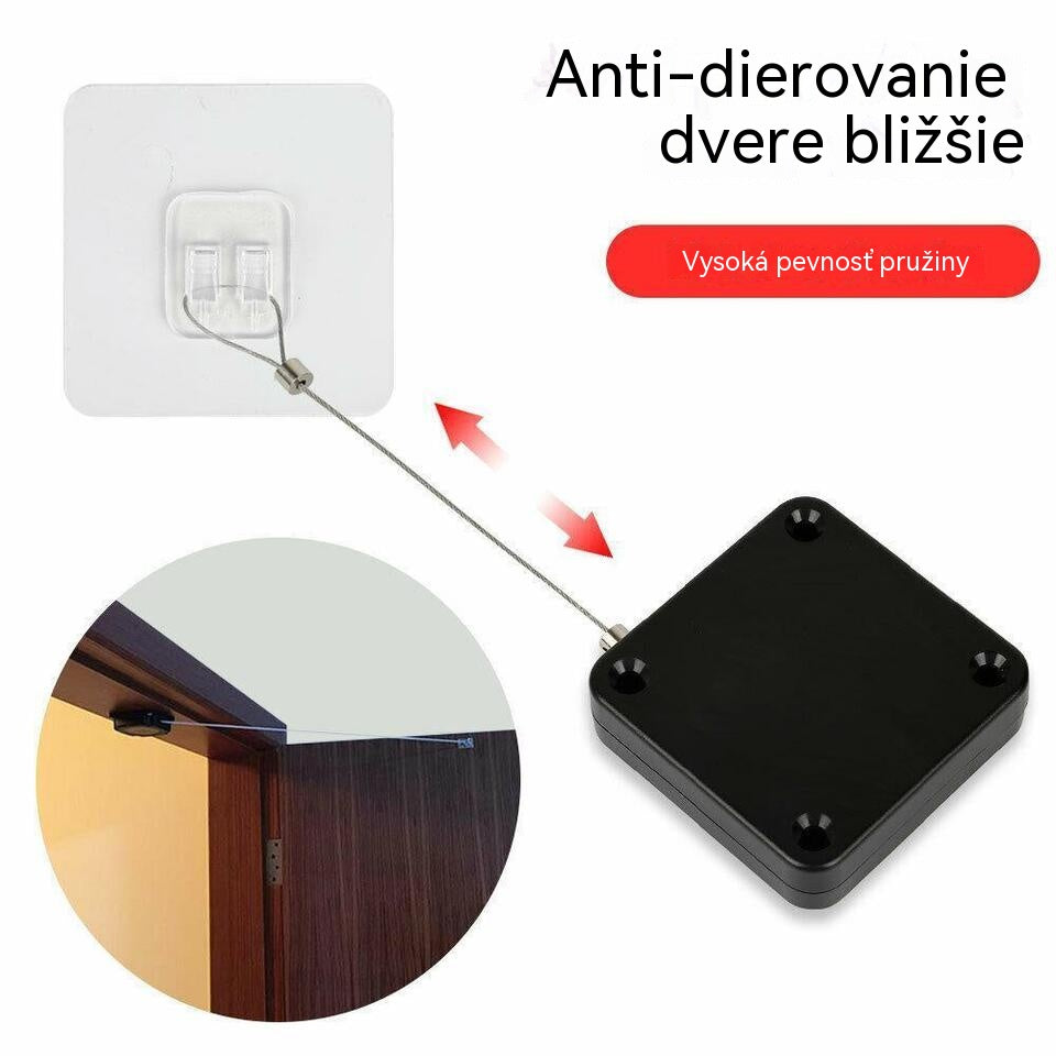 🔒【Kúpte 1, dostanete 1 zadarmo】✨Zatvárač dverí s lanovým ovládaním bez nutnosti vŕtania