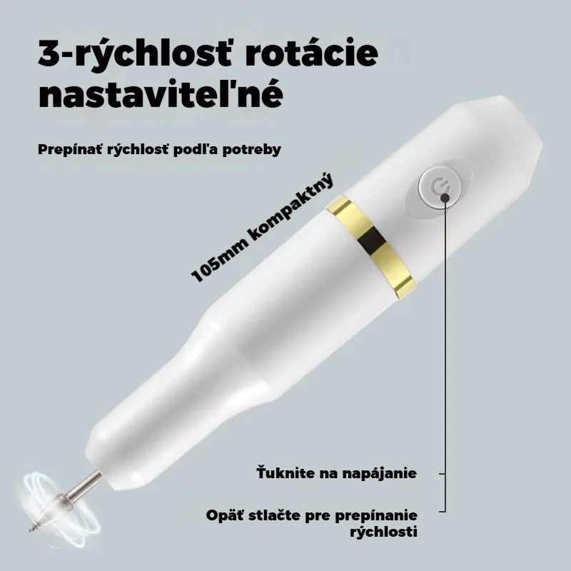 ✨💅Elektrický pilník na nechty na odstránenie laku na nechty a odumretej kože.