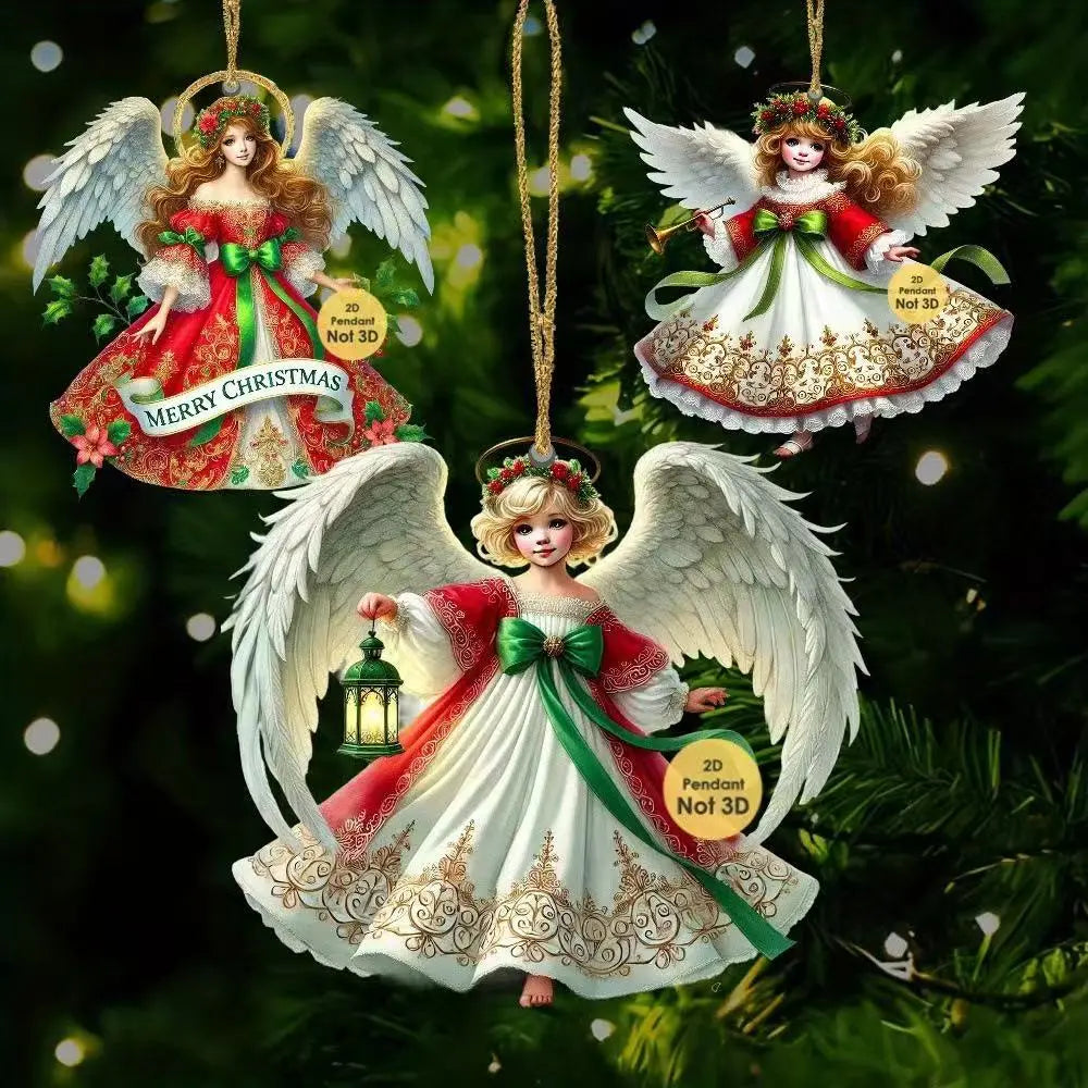 🎄🎁【Kúp 1, získaj 1 zadarmo】👼Vianočná drevená dekorácia Anjel