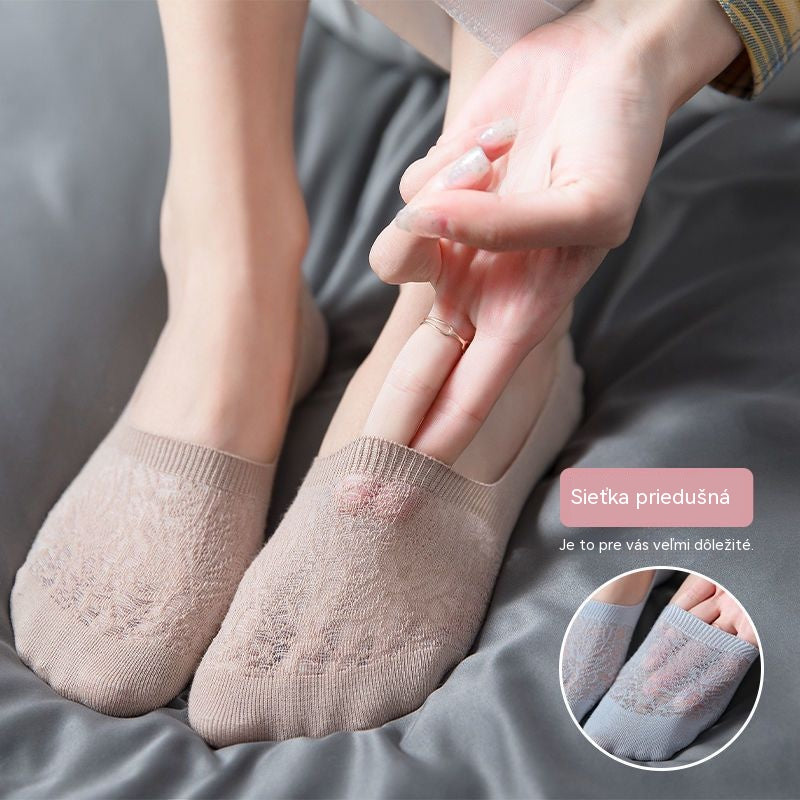 💙✨【1 sada za 7 párov】🧦 Dámske letné tenké sieťované priedušné ponožky