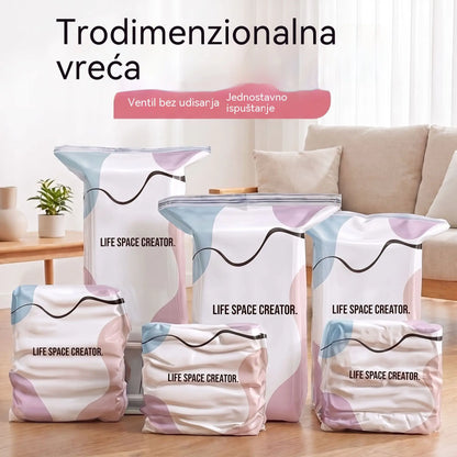 🧳 5 artikala za samo 31 € 💨 Velike vakuumske vrećice za pohranu koje se mogu stisnuti: Nije potrebna zračna pumpa, nepropusne su, idealne za uštedu prostora u koferu i kod kuće ✈️