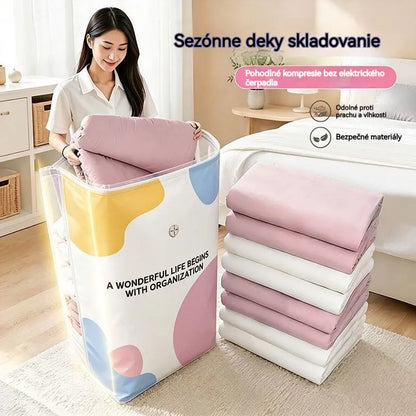 🧳✨ Balenie 5 kusov 💯 kompresné vaky na oblečenie, vákuové úložné vrecká, úspora 80 % miesta