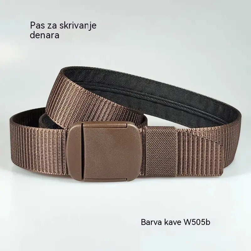 🔥【Kupite 1, dobite 1 gratis】🔥【Dolžina: 130 cm】Taktični potovalni pas s skritim žepom za denar