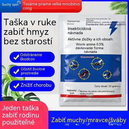 🦟【10 vrecúšok】Špeciálne navrhnuté na kontrolu škodcov na farmách, jedno balenie zabíja blchy/kobylky/šváby/muchy/komáre!
