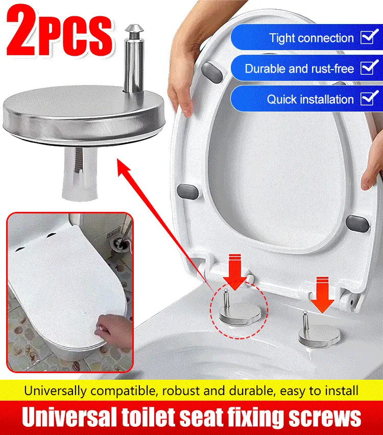 🚽【2 para, ukupno 4 komada】Univerzalni kupaonski pribor ----💦✨Stezaljke za pričvršćivanje WC sjedala.