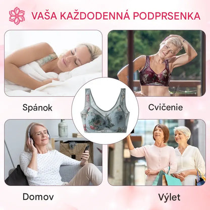 👙【Sada 3 kusov】❄️Prémiová podprsenka s oporou - dizajn bez kostíc, mäkká a pohodlná