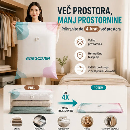 🧳 5 artículos por 23 euros 💨 Velika in stisljiva vrečka za vakuumsko shranjevanje: ne potrebuje črpalke, je neprepustna in idealna za varčevanje s prostorom v kovčkih in doma ✈️