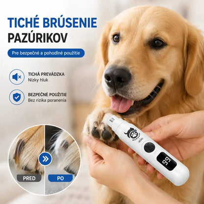 🐱🐶 Elektrický pilník na nechty pre domáce zvieratá s LED indikátorom napájania