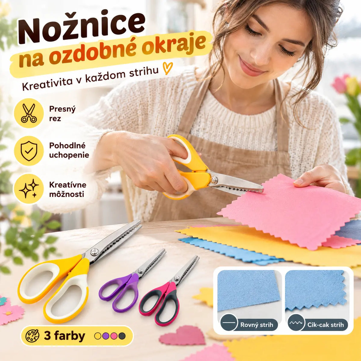 🔥Posledná špeciálna ponuka✂️ Multifunkčné zúbkované nožnice, špeciálne nožnice na čipky
