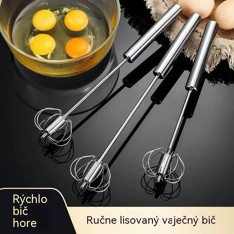 【Balenie 2 kusov】 Poloautomatické šľahače vajec z nehrdzavejúcej ocele