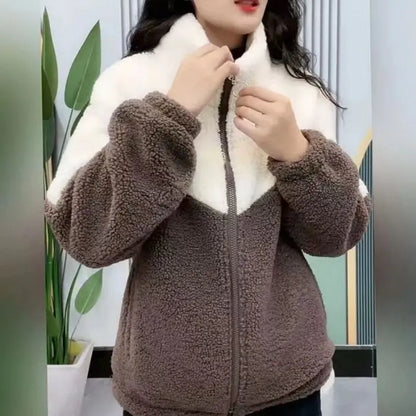 🔥🐏【M-4XL】Zimska pamučna jakna, podstava od debelog janjećeg krzna, topli kaput
