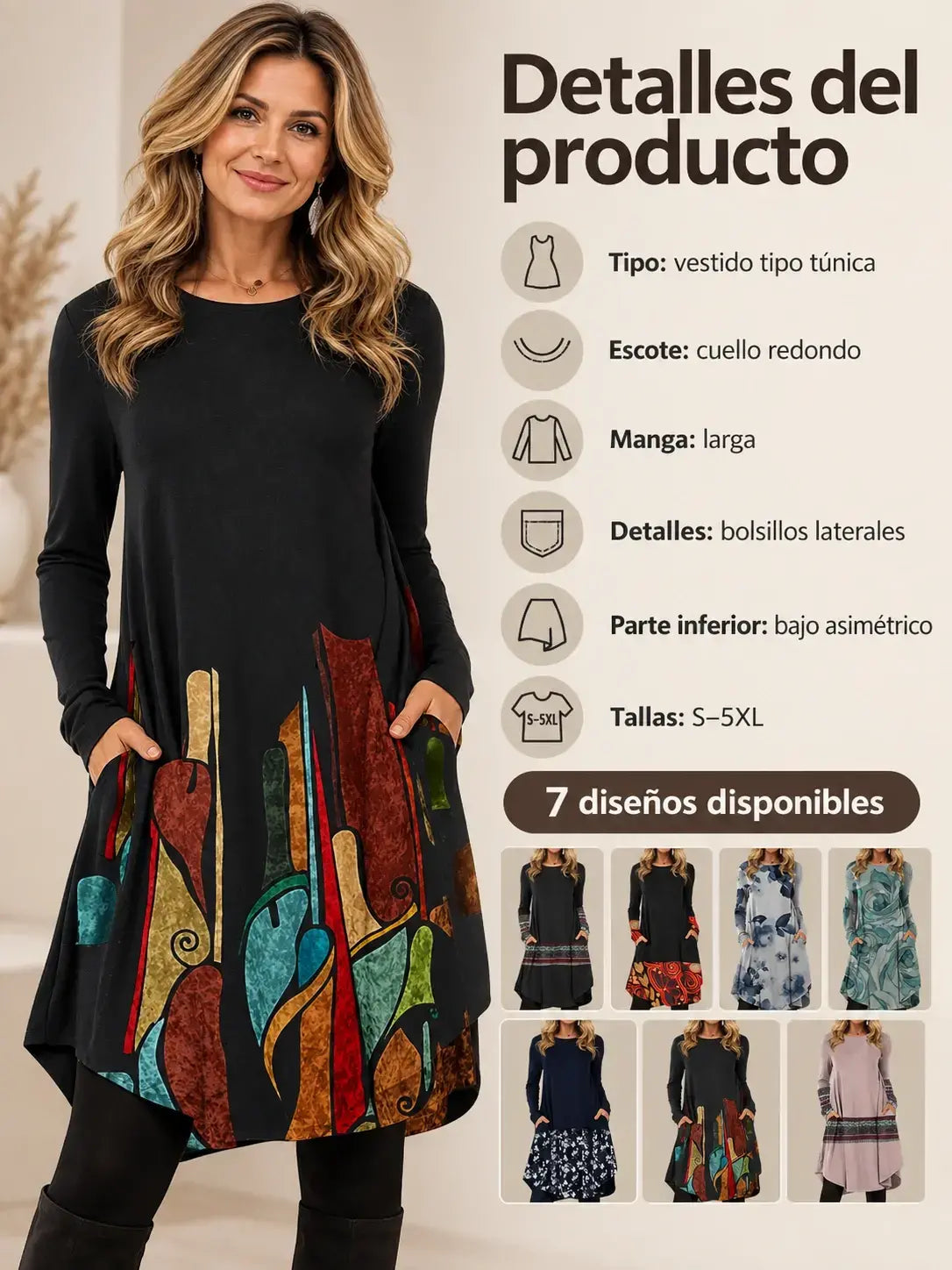 👗🍁【S-5XL】Dámske etnické módne ležérne šaty