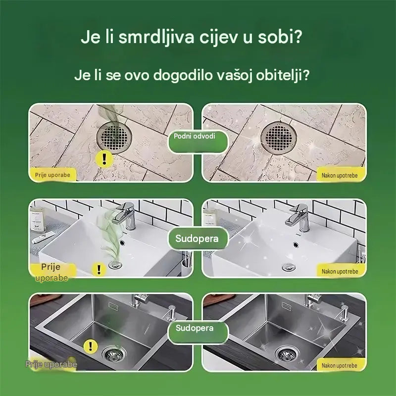 2 pakiranja (100 tableta) za 23 eura.. Kapsule topljive u vodi za uklanjanje mirisa iz odvoda – savršeno rješenje za sprječavanje širenja neugodnih mirisa u kupaonicama i kuhinjama.