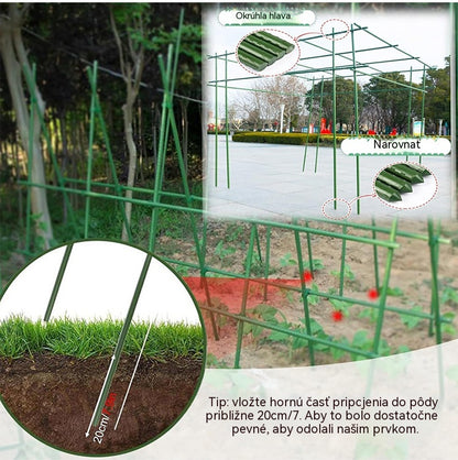 🌱🌱🌱 Viničová preliezačka - hrubá oceľová rúrka potiahnutá plastom