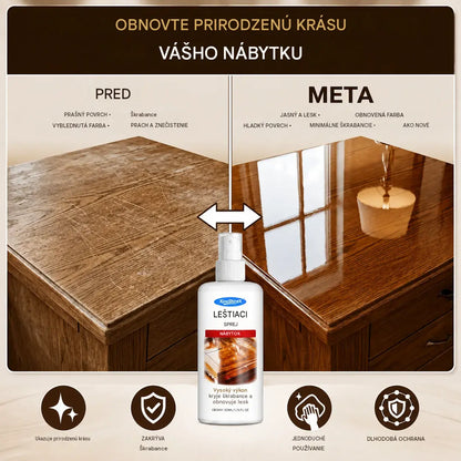 【Kúp 1 a získaj 1 zadarmo】🪑 ✨ Vysoko lesklý leštiaci prostriedok na nábytok obnovuje drevo a vinyl v priebehu niekoľkých sekúnd.