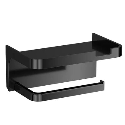 🏘️🎖️Nástenný držiak na toaletný papier s príslušenstvom, pevná základňa, moderná kúpeľňová polička, jednoduchá inštalácia, slúži na odkladanie mobilných telefónov a iných predmetov.
