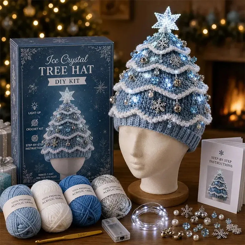 🎄Sada na háčkovanie vianočných čiapok svojpomocne