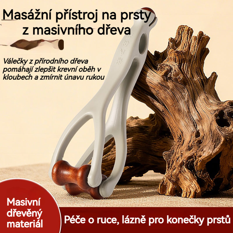 🔰🦵【Kúpte 1 a dostanete 1 zadarmo】Masážna pomôcka na prsty z masívneho dreva: Valčeky z prírodného dreva pomáhajú odblokovať meridiány kĺbov a zmierniť únavu rúk. 🌿