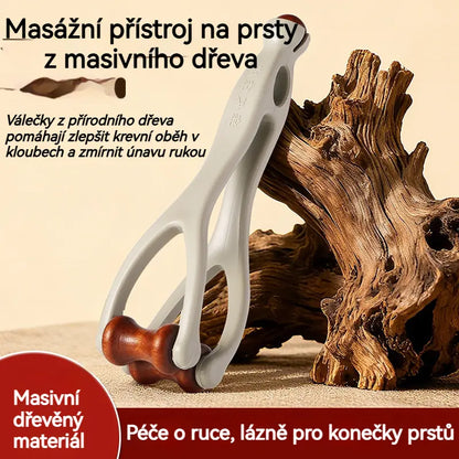 🔰🦵【Kúpte 1 a dostanete 1 zadarmo】Masážna pomôcka na prsty z masívneho dreva: Valčeky z prírodného dreva pomáhajú odblokovať meridiány kĺbov a zmierniť únavu rúk. 🌿