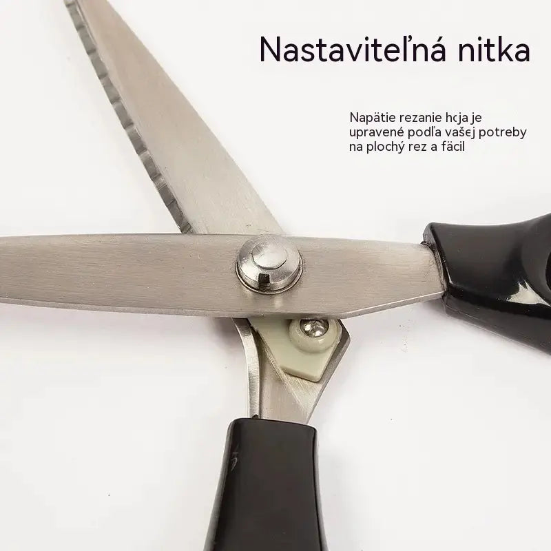 Nožnice z nehrdzavejúcej ocele s cikcakom