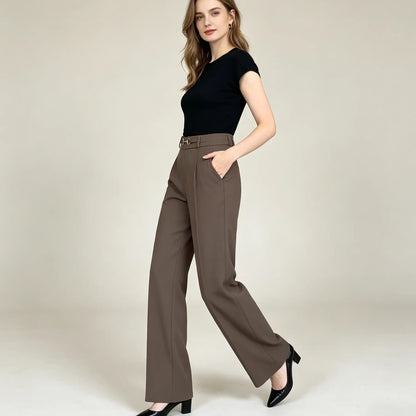 👖❤️【M-4XL】Nové vysoko kvalitné rovné nohavice, ležérne letné vrchné nohavice, jednoduché úzke nohavice s vysokým pásom